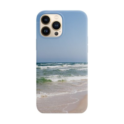 Husa compatibila cu Apple iPhone 14 Plus model Clear sky over beach, Silicon, TPU, Viceversa foto