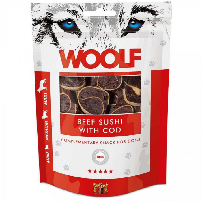 WOOLF Sushi de vită cu Cod 100g