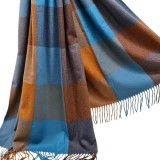 Cumpara ieftin Sal Cashmere in carouri colorate