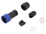 Conector Circular Mufă Tată 6 PIN Fără Contacte pe Cablu