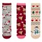 șosete Crăciun, Modele CRA, Multicolor, Set 3 Perechi, Mărime 23-26