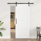 VidaXL Ușă Glisantă cu Set Accesorii Alb 83x202 cm Lemn Solid de Pin