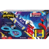 Set pista de curse cu 2 masinute, Carrera, Batwheels DC