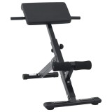 VidaXL Bancă de hiperextensie Manual Negru 101 x 70 x 71 cm