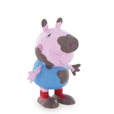 Figurina Comansi-Peppa Pig-George on the mud foto