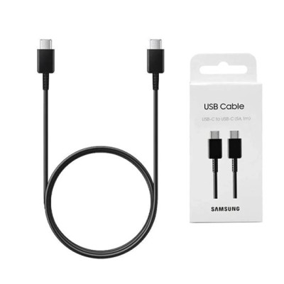 Cablu de Date USB-C to Type-C Super Fast Charging 5A, 1m - Samsung (EP-DN975BBEGWW) - Black (Blister Packing) foto