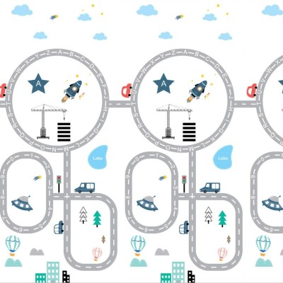 Covor de joaca ,120*180 * 1cm ,circuit foto