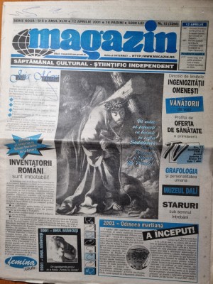 magazin 12 aprilie 2001-art iuri gagarin,c.mihalache,mel c, rem,britney spears foto