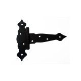 Balama rustica decorativa pentru porti si usi culoare negru 140x50x48x2.5 mm