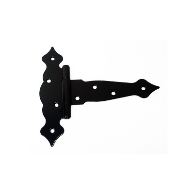 Balama rustica decorativa pentru porti si usi culoare negru 120x45x41x2.5 mm foto