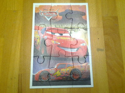 Disney Cars McQueen puzzle copii 9 piese +2 ani foto