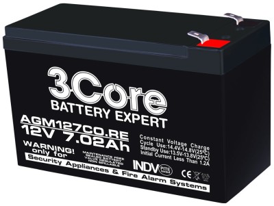 Acumulator AGM VRLA 12V 7,02A pentru sisteme de securitate F1 3Core (5) SafetyGuard Surveillance foto