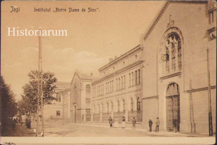 HST CP171 Carte poștală Jași Institutul Notre Dame de Sion Iași