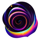 Cumpara ieftin Sticker decorativ Galaxie, Multicolor, 61 cm, 7744ST, Oem