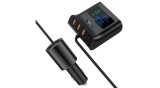 &Icirc;ncărcător auto Acefast 90W USB tip C / 3x USB / priză brichetă, PPS, PD3.0, QC3.0, AFC, FCP stație de &icirc;ncărcare, negru (B8-negru)