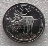 P3. Canada souvenir dollar $ Caribou / Jasper the bear 1990 12.8 gr 33 mm aUNC **