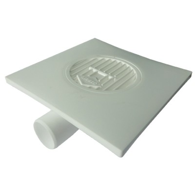 Sifon din plastic pentru pardoseala, cu iesire laterala, 150 x 150 mm, iesire 50 mm foto