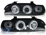 Kit de faruri tuning cu ochi de &icirc;nger halogen potrivit pentru BMW E39 09.1995-05.2003 sedan/combinate, stanga si dreapta Performance AutoTuning