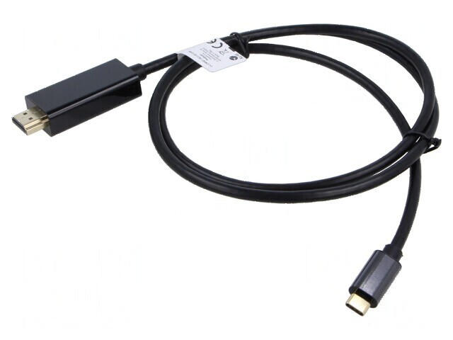 Adaptor USB-C la HDMI 1m negru
