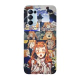 Husa compatibila cu Oppo A54 5G, Viceversa, model Mimosa Vermillion Black Clover, Silicon, TPU, Transparent, Carcasa