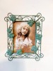 Rama Foto Vintage Metal Frunze Iedera Sticla 22x26.5cm Decorativa Poze 12x17cm