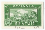 Romania, LP V.2/1933, Marci scutire porto, Romania - Gratuit, oblit., Stampilat