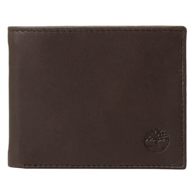 Portofel din piele pentru barbati Timberland Cloudy Contrast Billfold, Maro foto