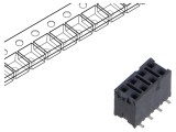 Conector şiruri pini mamă 8 PIN 2,54mm aurit SMT - SAMTEC