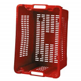 Container ICS M402000, 40 litri, 56x35x31 cm, perforat, roșu