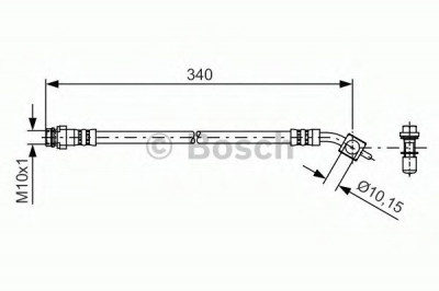 Conducta / cablu frana VOLVO V60 (2010 - 2016) BOSCH 1 987 481 424 foto