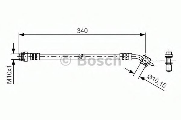 Conducta / cablu frana FORD S-MAX (WA6) (2006 - 2016) BOSCH 1 987 481 424