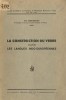 La construction du verbe dans les langues indo-europeennes - Th. Simenschy