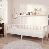 Gossi pat de zi cu saltea, 90x200 cm, lemn masiv de pin