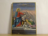 Icoana &lsquo;Invierea lui Lazar&rsquo;, pictata pe lemn in 1885 - Deosebita