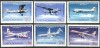 50 ani de la infiintarea liniilor aeriene romane, avioane, 1976, lista 918, MNH, Nestampilat