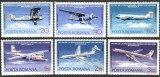 50 ani de la infiintarea liniilor aeriene romane, avioane, 1976, lista 918, MNH, Nestampilat