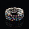 Inel argint 925 cu zirconii multicolore ARG250, Argintboutique