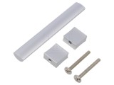 Suport aluminiu naturală 30,5mm H, 116mm L, 15,5mm W cu manetă