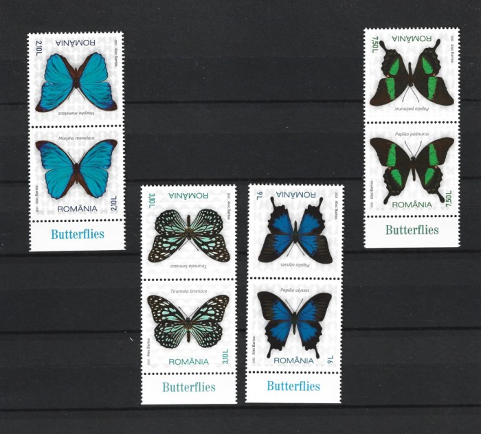 ROMANIA 2023 - FLUTURI, TETE BECHE 1, MNH - LP 2424