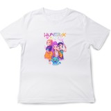 Tricou copii K Pop Demon Huntrix, 9-10 ani, alb, colecție nouă