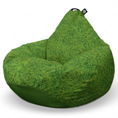 Fotoliu Puf Bean Bag tip Para L, Iarba Verde