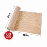 Hartie tip Fagure Honeycomb 80 g/mp &ndash; Rola 30 cm x 100 m, Ambalaj Ecologic din