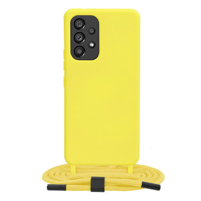 Husa pentru Samsung Galaxy A53 5G - Techsuit Crossbody Lanyard - Yellow foto