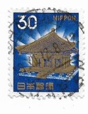 Japonia (2) - (Templul) Chusonji, Hiraizumi, 1968 - obliterata