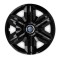 Set 4 capace roti hubcaps fast black R16 pentru gama auto VW