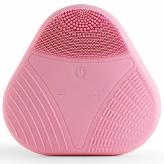 Perie electrica XOXO Micro-Sonic pentru curatare si masaj facial - Roz foto