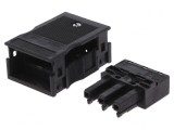 Conector regletă deconectabilă cu arc