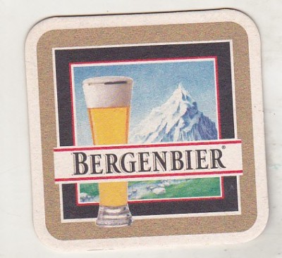 bnk div Suport de carton pentru halba/pahar bere - coaster - Bergenbier foto