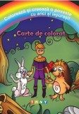 Coloreaza si creeaza o poveste cu arici si iepurasi! Carte de colorat - Ars Libri