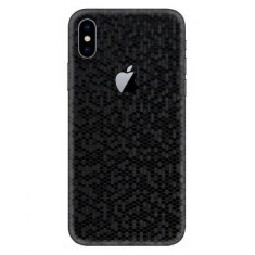 Set Folii Skin Acoperire 360 Compatibile cu Apple iPhone XS Max (Set 2) - ApcGsm Wraps HoneyComb Black